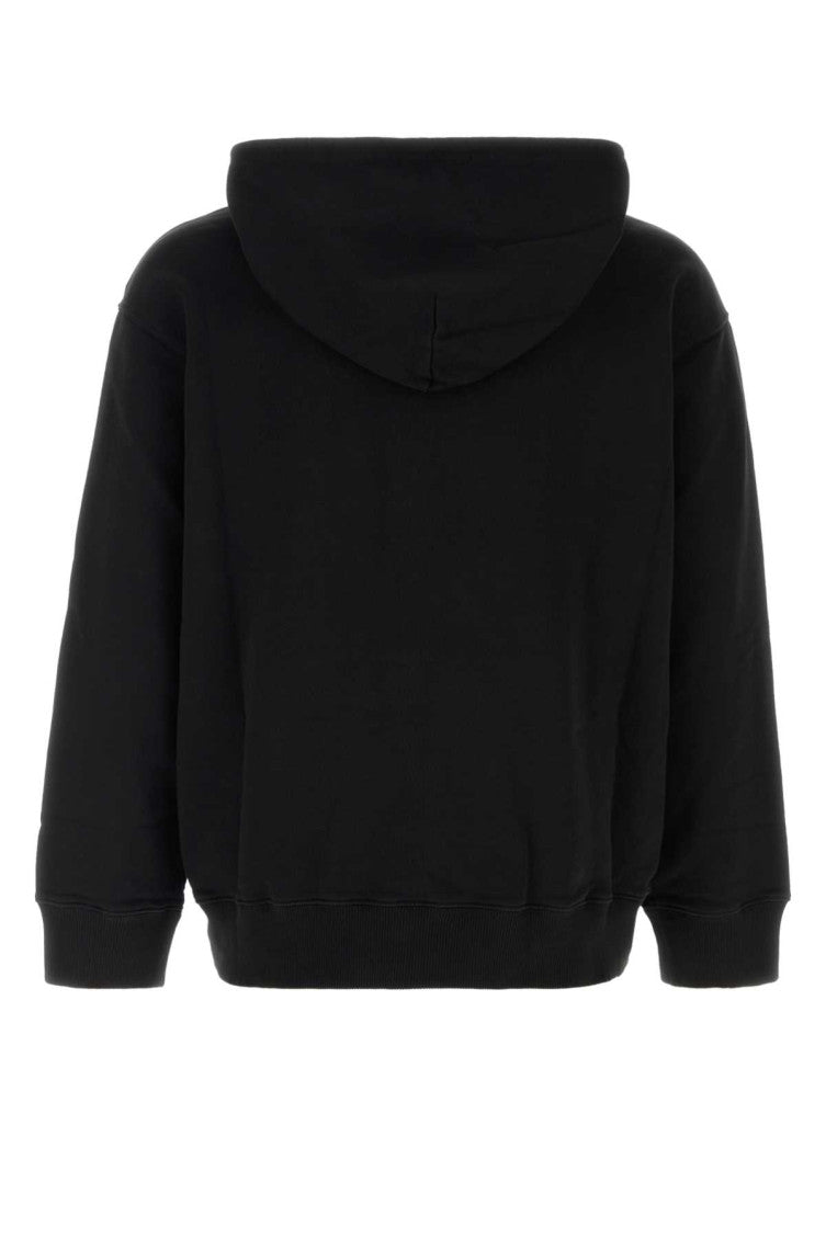 Black Printed Relaxed Hoodie 2