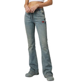Blue Bootcut Mid Rise Jeans 1