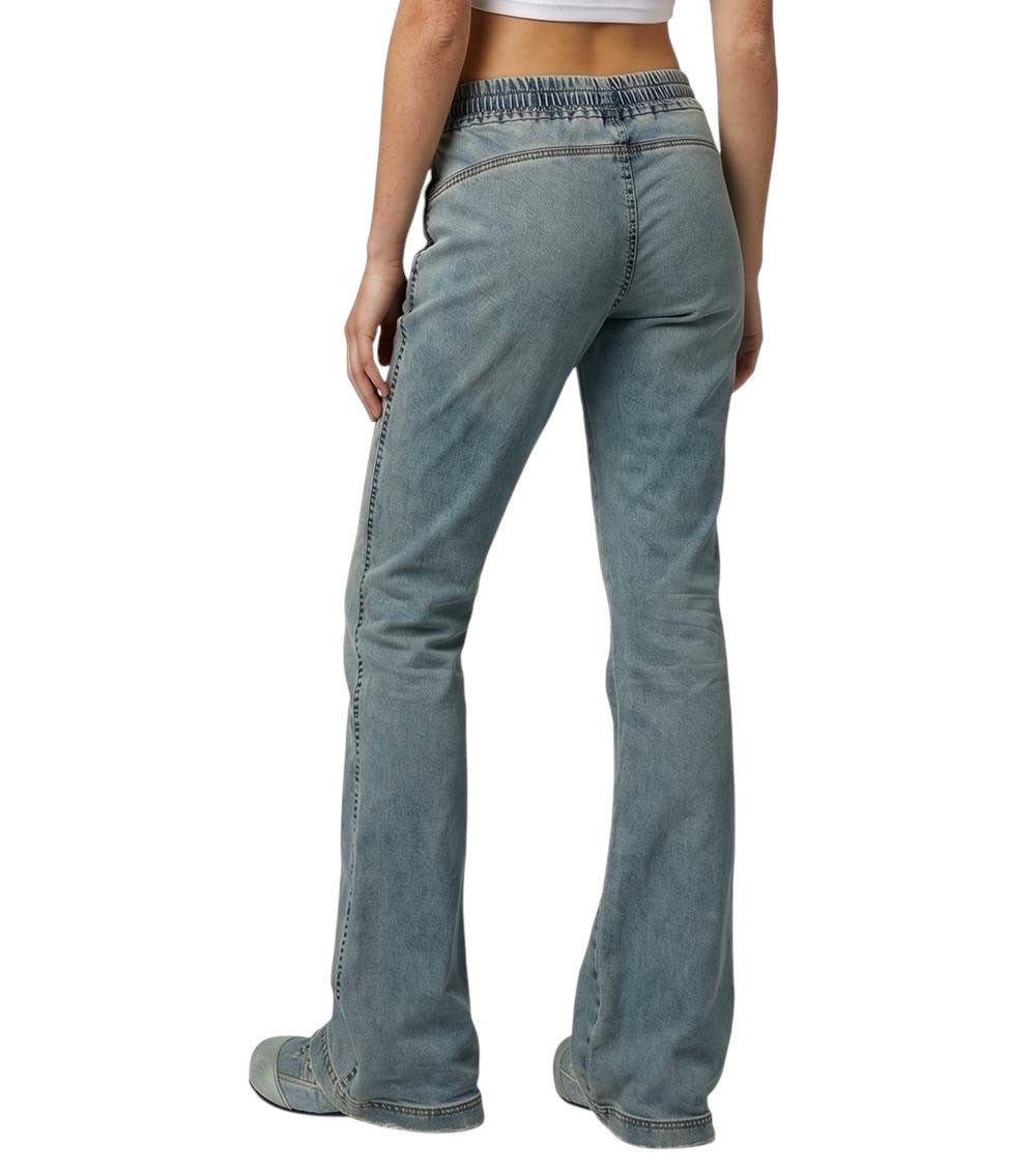 Blue Bootcut Mid Rise Jeans 2