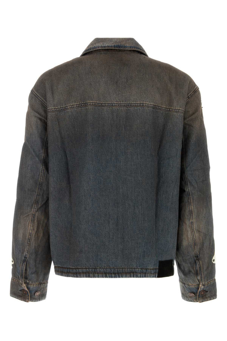 Blue Shirt Collar Denim Jacket 2