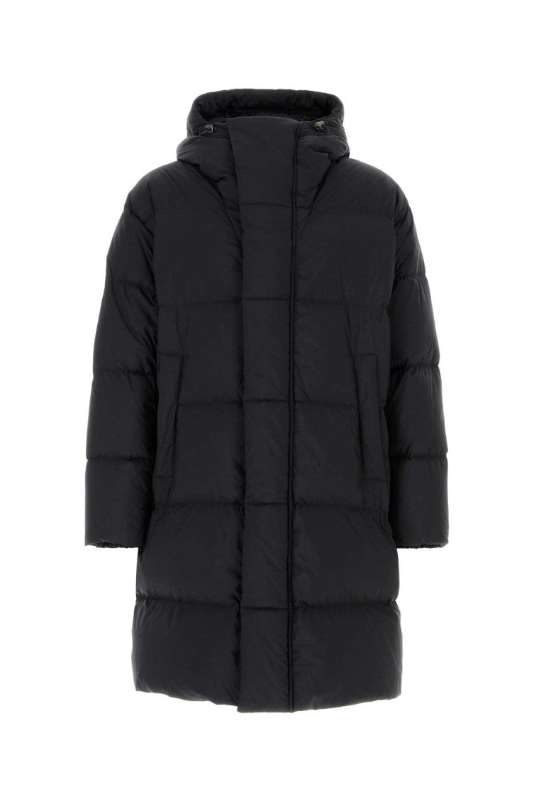 Black Quilted Down Jacket 1