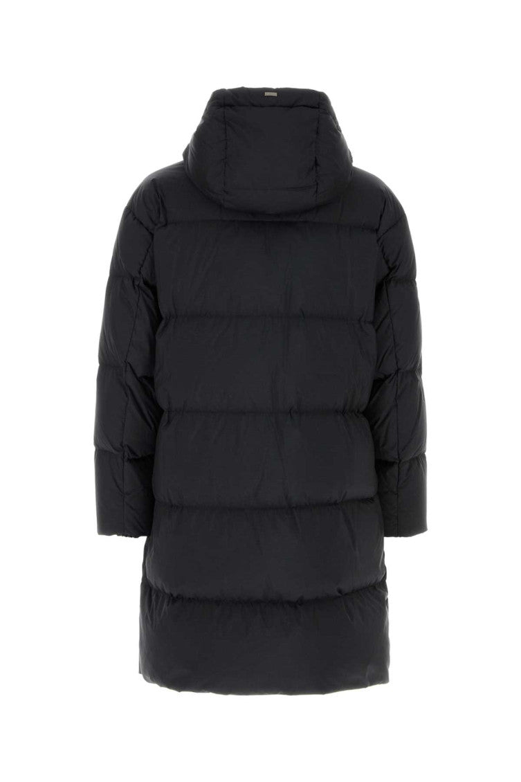 Black Quilted Down Jacket 2