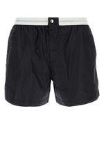 Black Regular Swim Shorts 1
