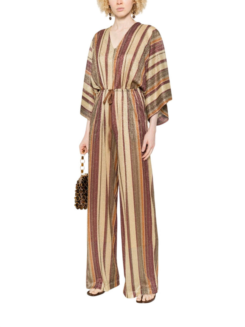 Multicolor Stripes V Neck Jumpsuit 2