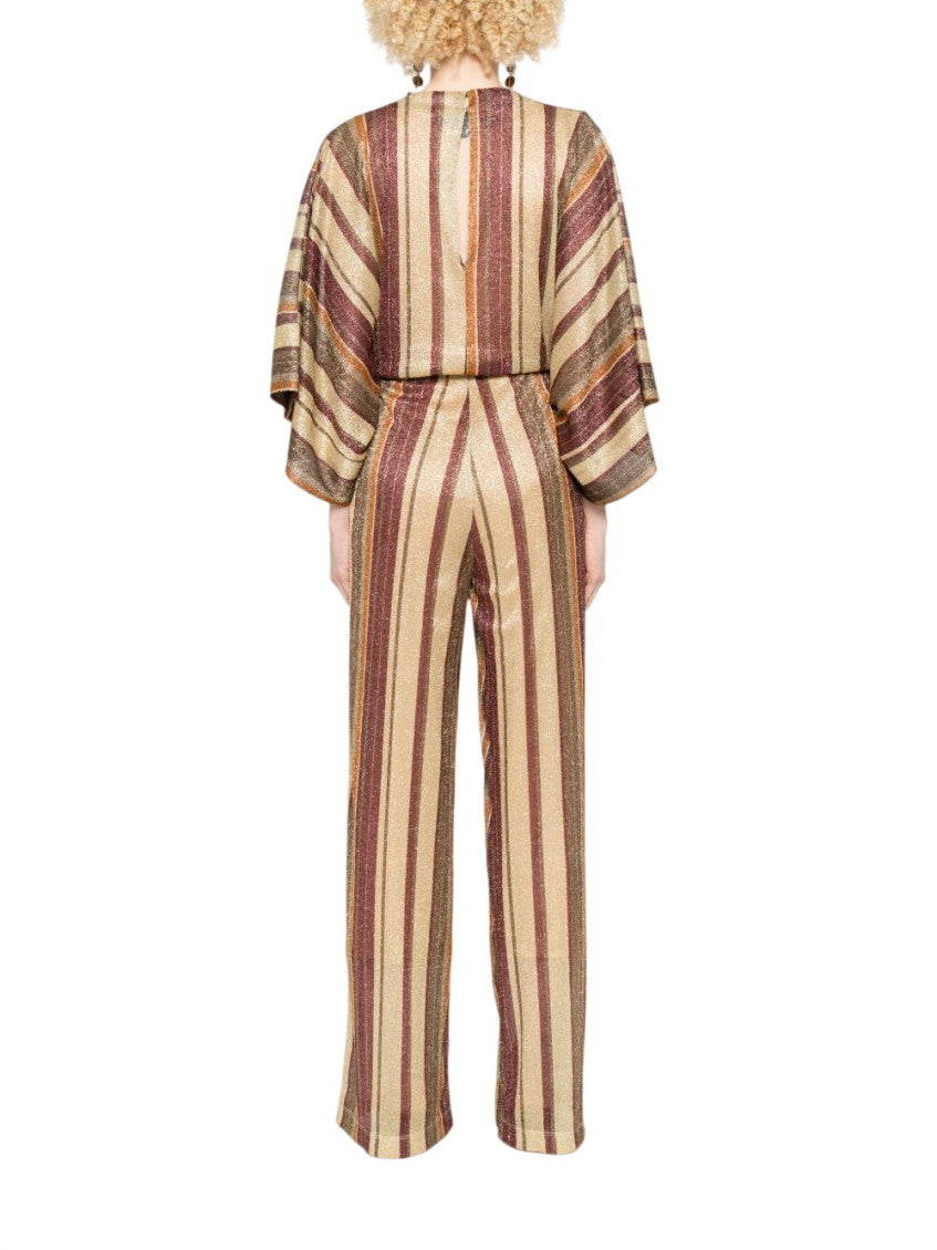 Multicolor Stripes V Neck Jumpsuit 3
