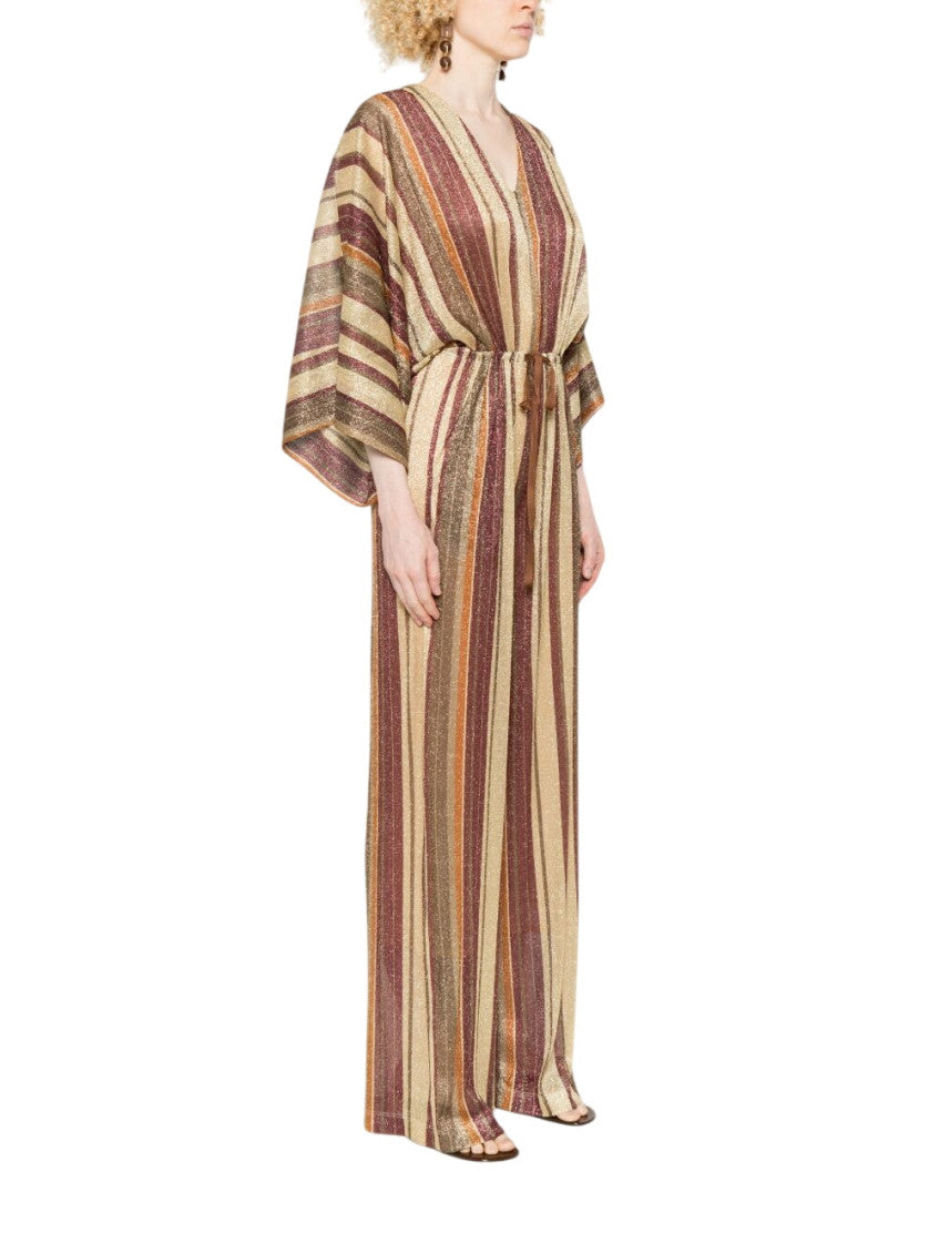 Multicolor Stripes V Neck Jumpsuit 4