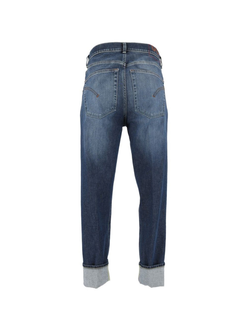 Blue Mid Rise Jeans 2