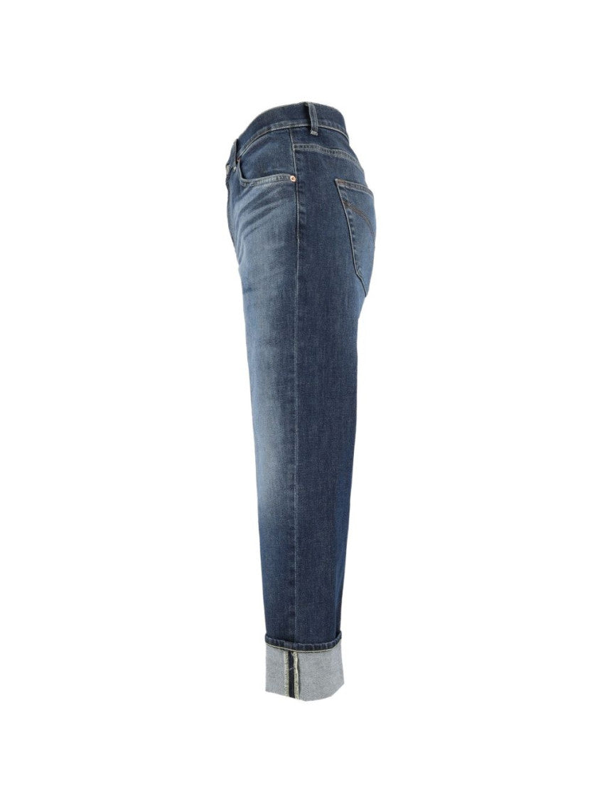 Blue Mid Rise Jeans 3