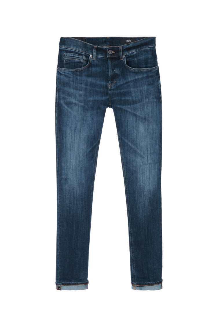 Blue Mid Rise Jeans 1