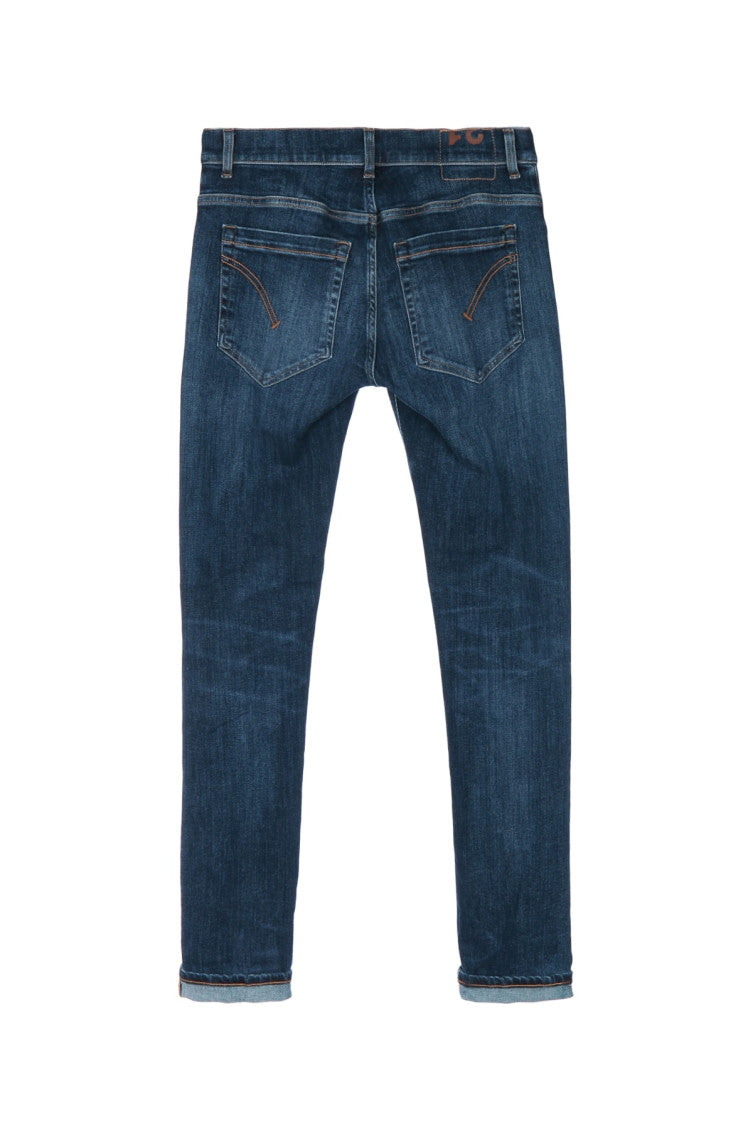 Blue Mid Rise Jeans 2