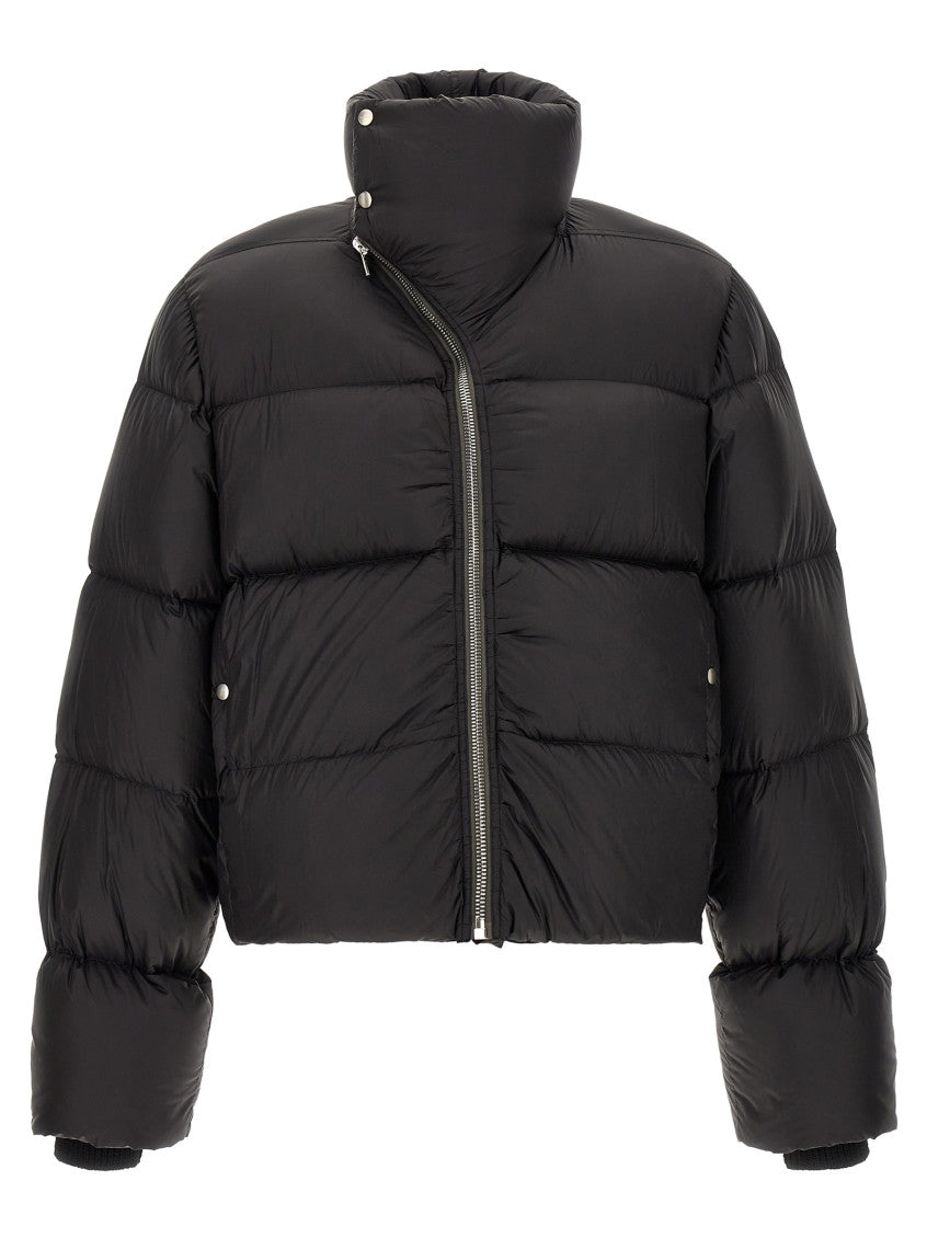 Black Quilted Down Jacket 1