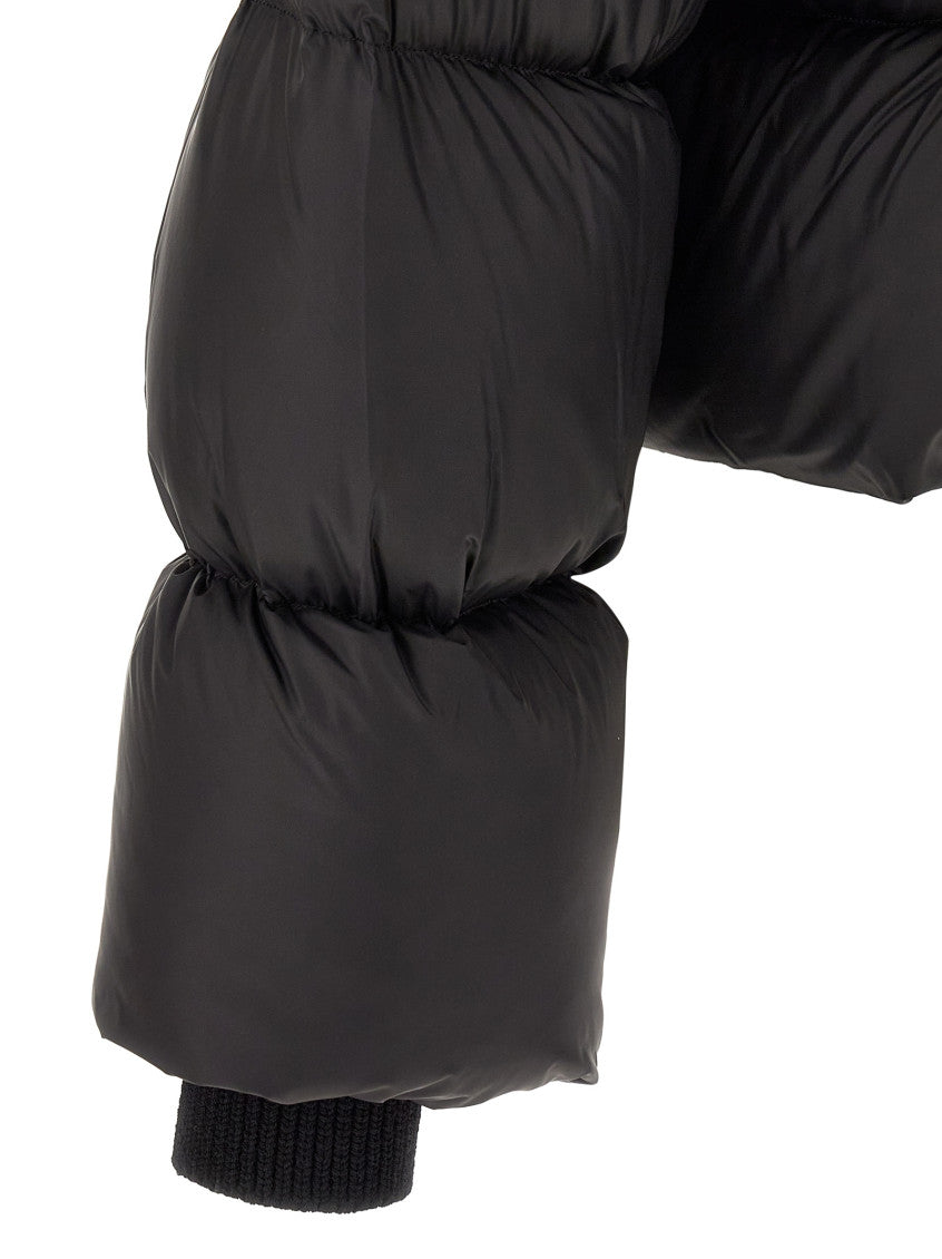 Black Quilted Down Jacket 4