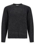 Grey Textured Crew Neck Sweater 1