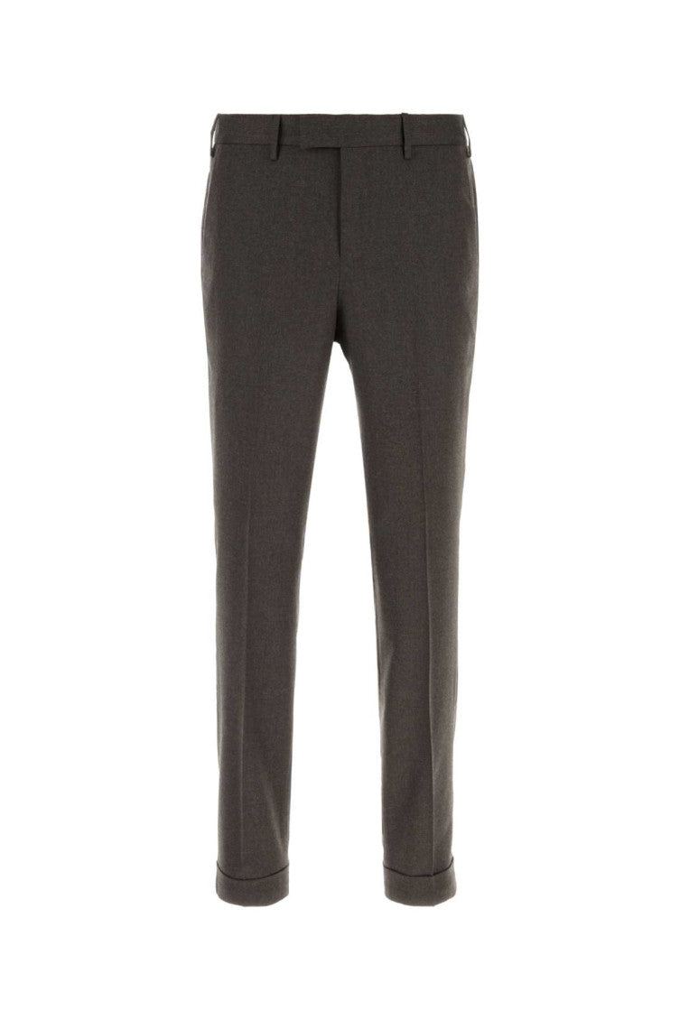 Brown Flat Front Pants 1