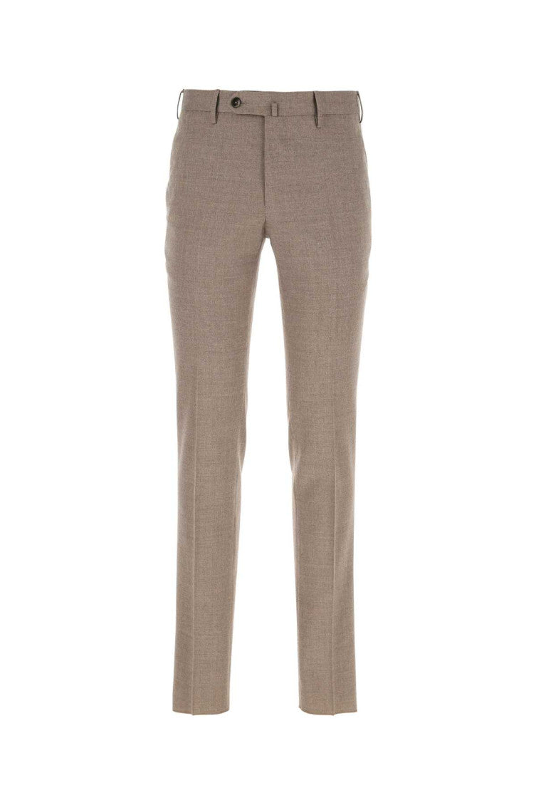 Taupe Flat Front Pants 1
