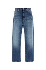 Blue Loose Mid Rise Jeans 1