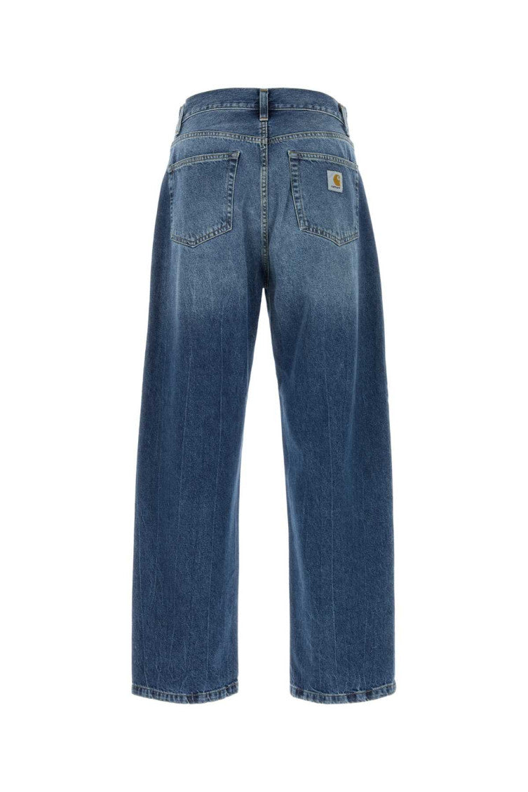 Blue Loose Mid Rise Jeans 2