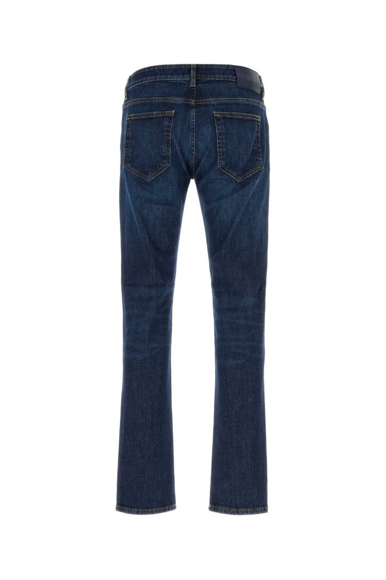 Blue Mid Rise Jeans 2