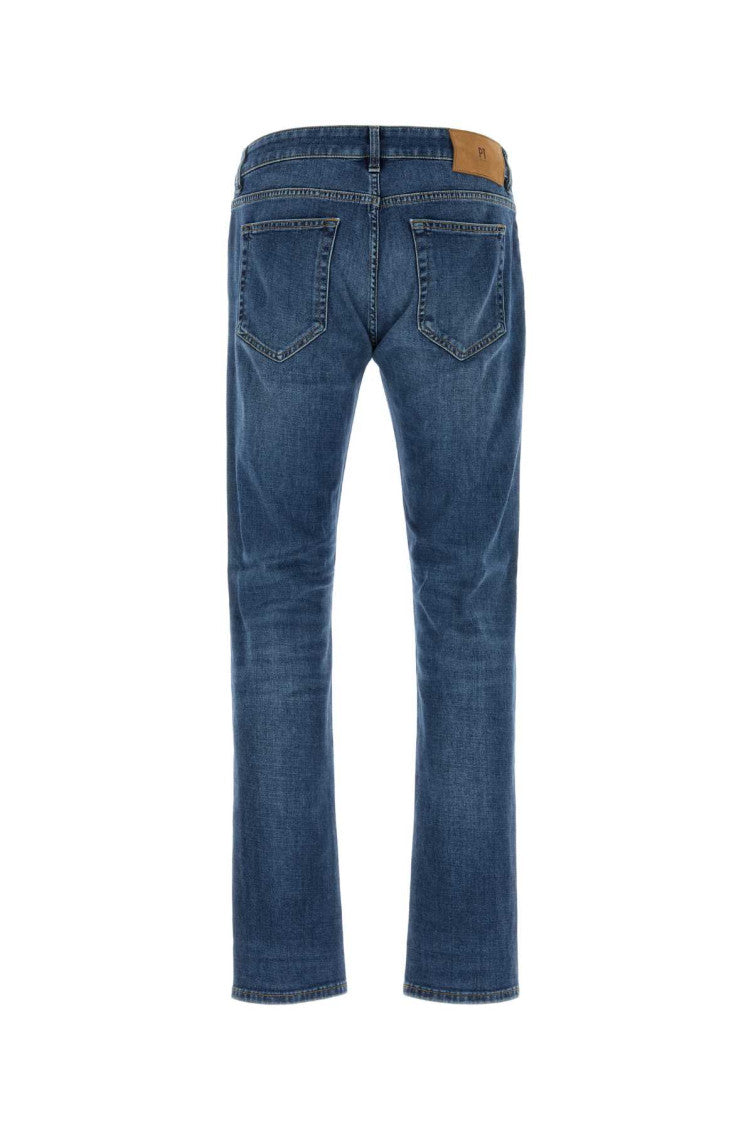 Blue Mid Rise Jeans 2