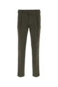 Olive Green Slim Trousers 1
