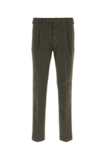 Olive Green Slim Trousers 1