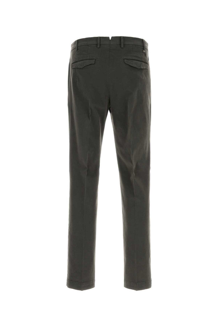 Dark Olive Slim Trousers 2