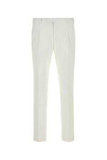 White Pleated Chino Pants 1