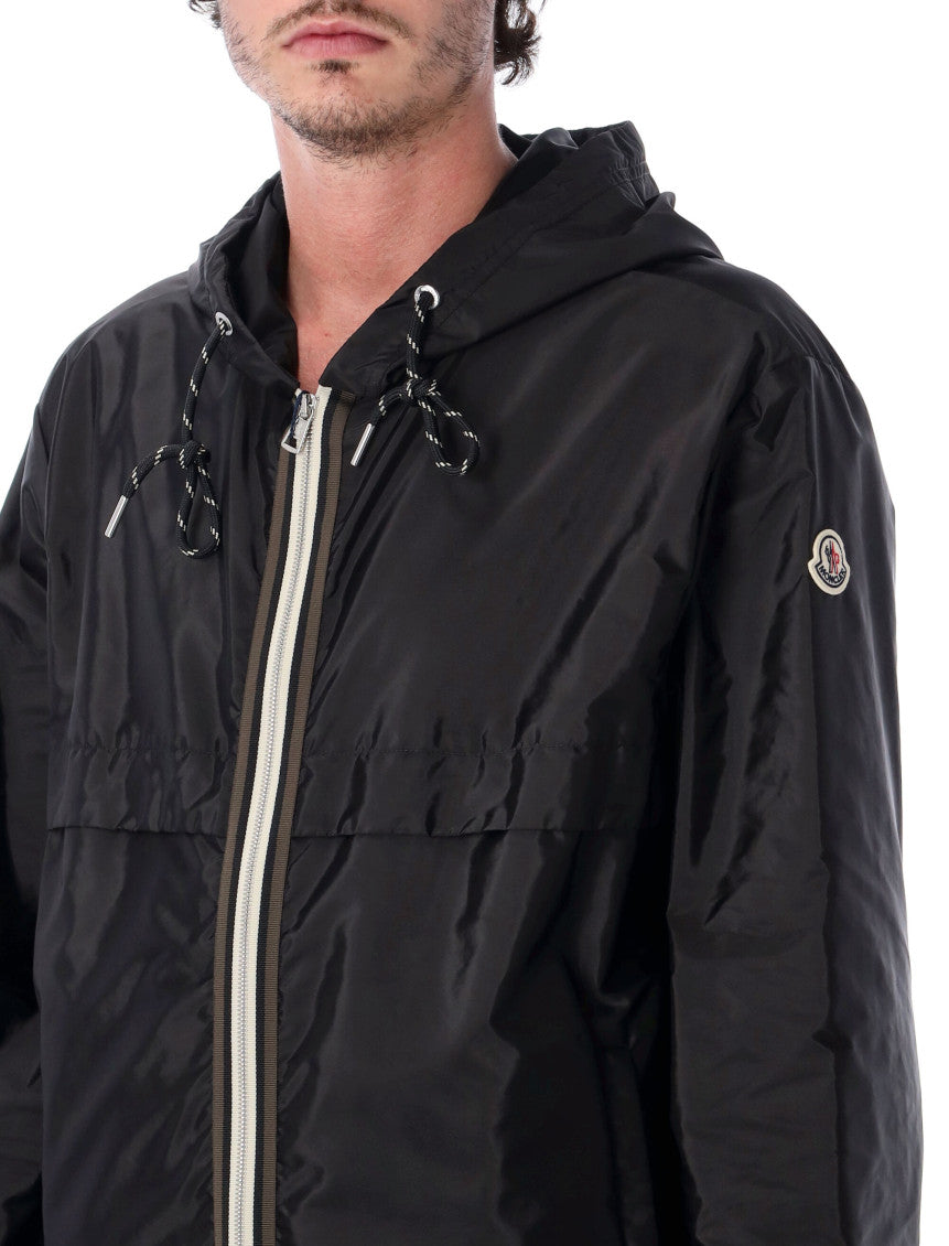 Black Solid Hood Jacket 3