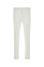 White Flat Front Pants 1