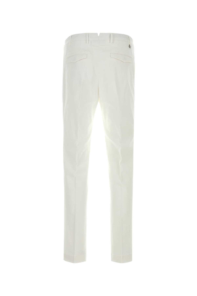 White Flat Front Pants 2