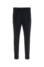 Midnight Blue Pleated Pants 1