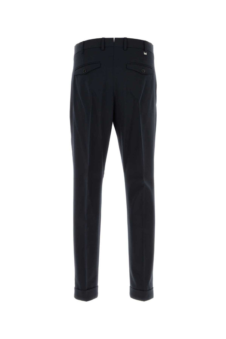 Midnight Blue Pleated Pants 2