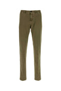 Green Flat Front Pants 1