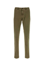 Green Flat Front Pants 1