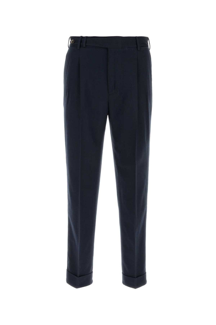 Navy Blue Pleated Pants 1