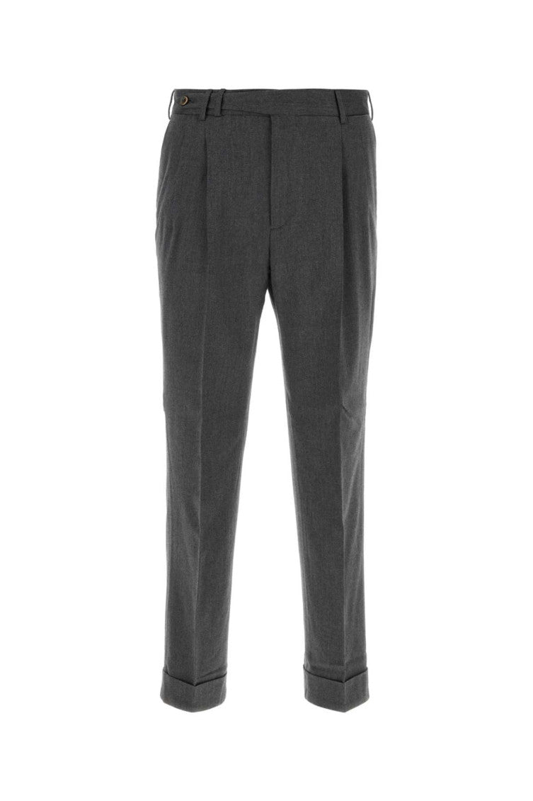 Dark Grey Pleated Pants 1