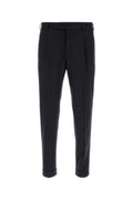 Midnight Blue Pleated Trousers 1