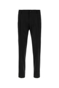 Black Flat Front Trousers 1