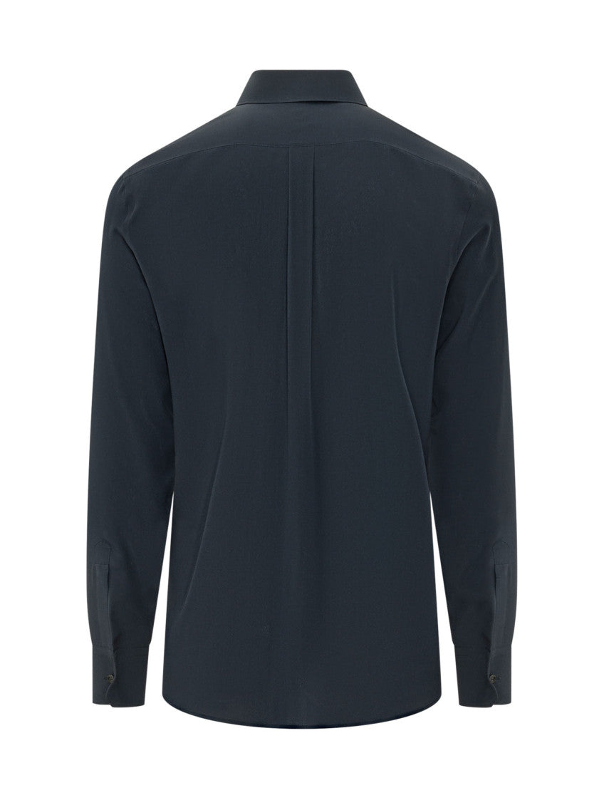Blue Regular Solid Shirt 2
