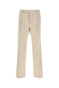 Light Beige Straight Trousers 1