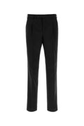 Black Tailored Pleated Pants 1