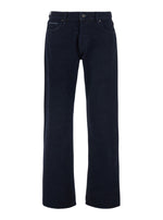 Navy Blue Straight Jeans 1