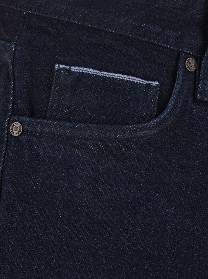 Navy Blue Straight Jeans 3