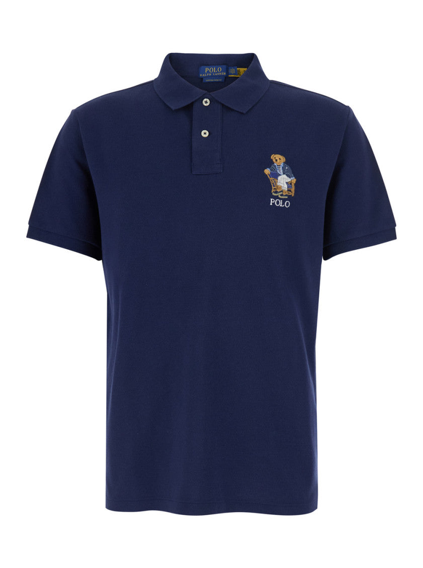 Navy Blue Logo Polo 1