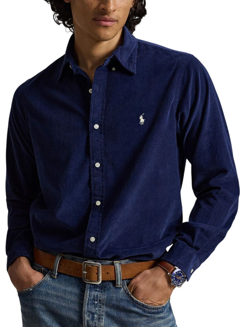 Navy Blue Corduroy Shirt 2