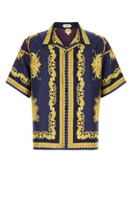 Blue Printed Regular Shirts 1