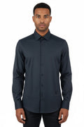 Black Slim Solid Shirt 1