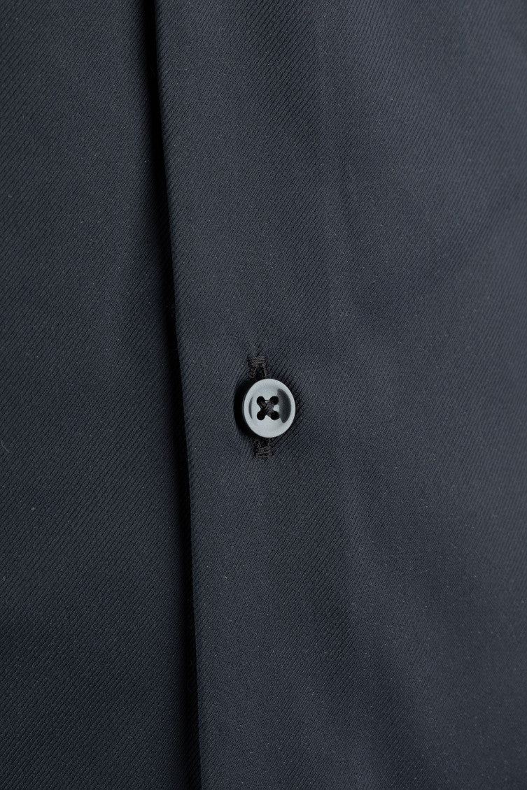 Black Slim Solid Shirt 3