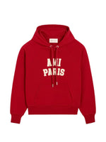 Red Boxy Logo Hoodie 1