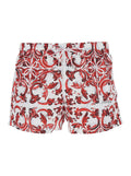 White Printed Swim Shorts 1